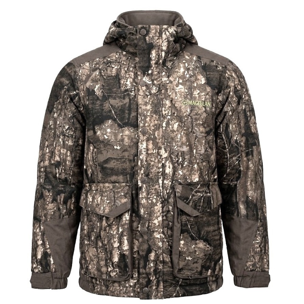 Magellan Realtree Timber Camo Waterproof Hooded Hunting Jacket Boys Small